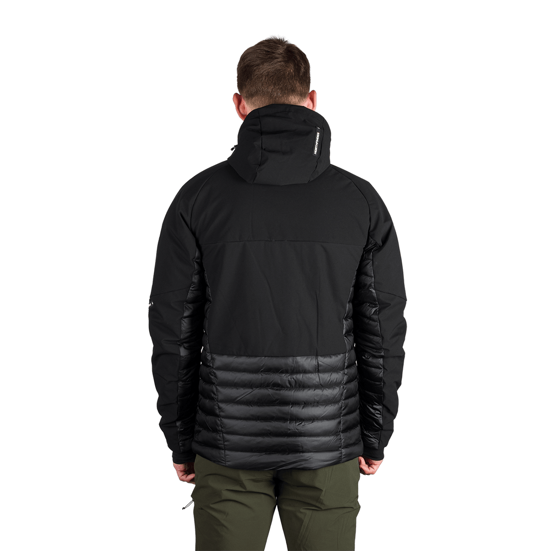 BU-5334OR men's outdoor hoody softshell hybrid jacket EMERYK
