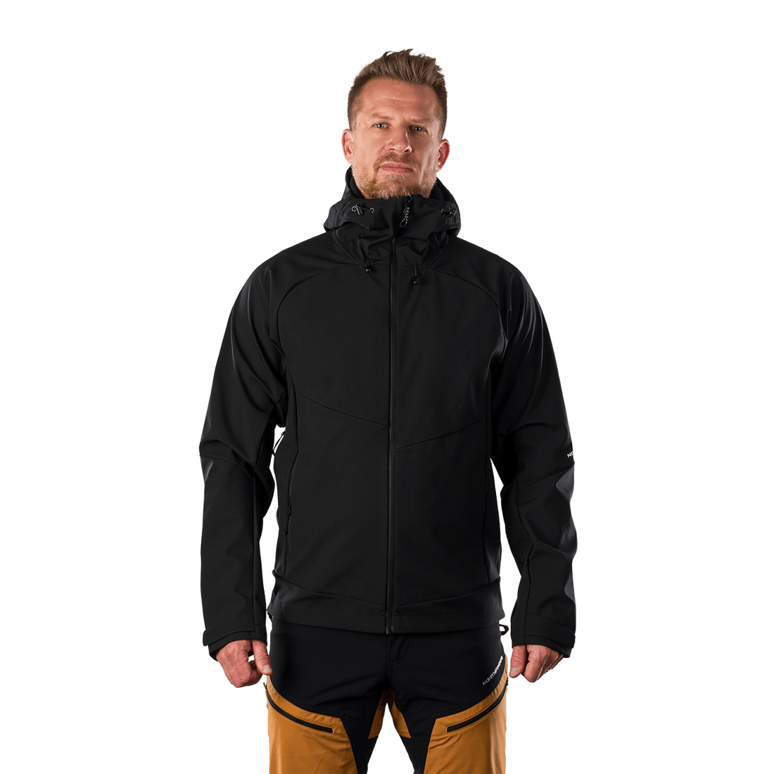 BU-5396OR men's outdoor softshell jacket 3L CLIFTON