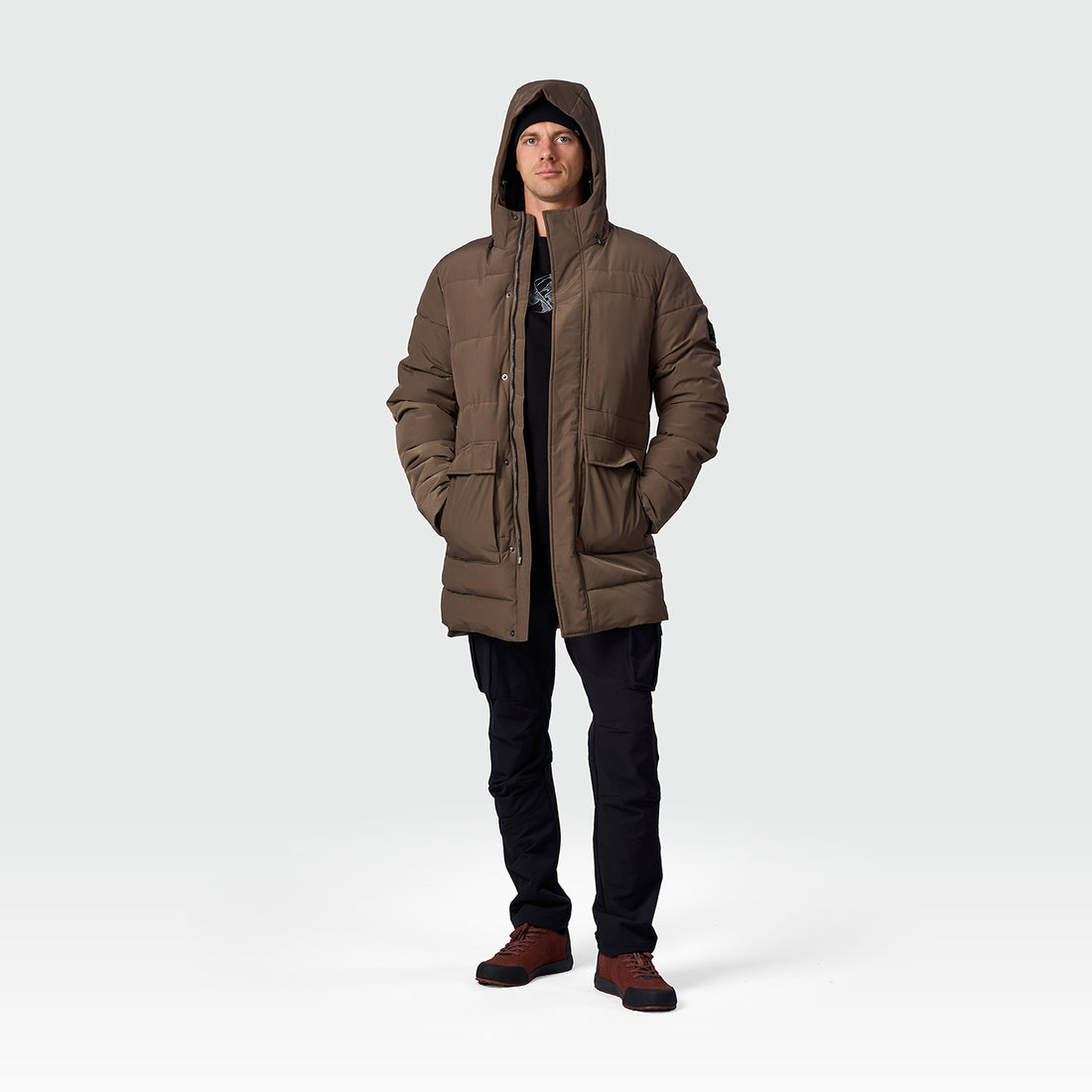 BU-5454SP men's casual trendy insulated long jacket GOBER