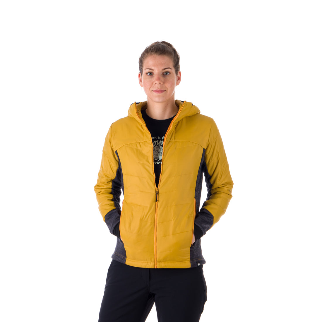 BU-6036OR women's hybrid active trekking jacket with PrimaLoft AUBRIE
