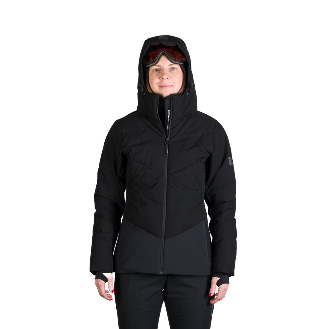 BU-6260SNW women's ski allover print insulated jacket LIZ
