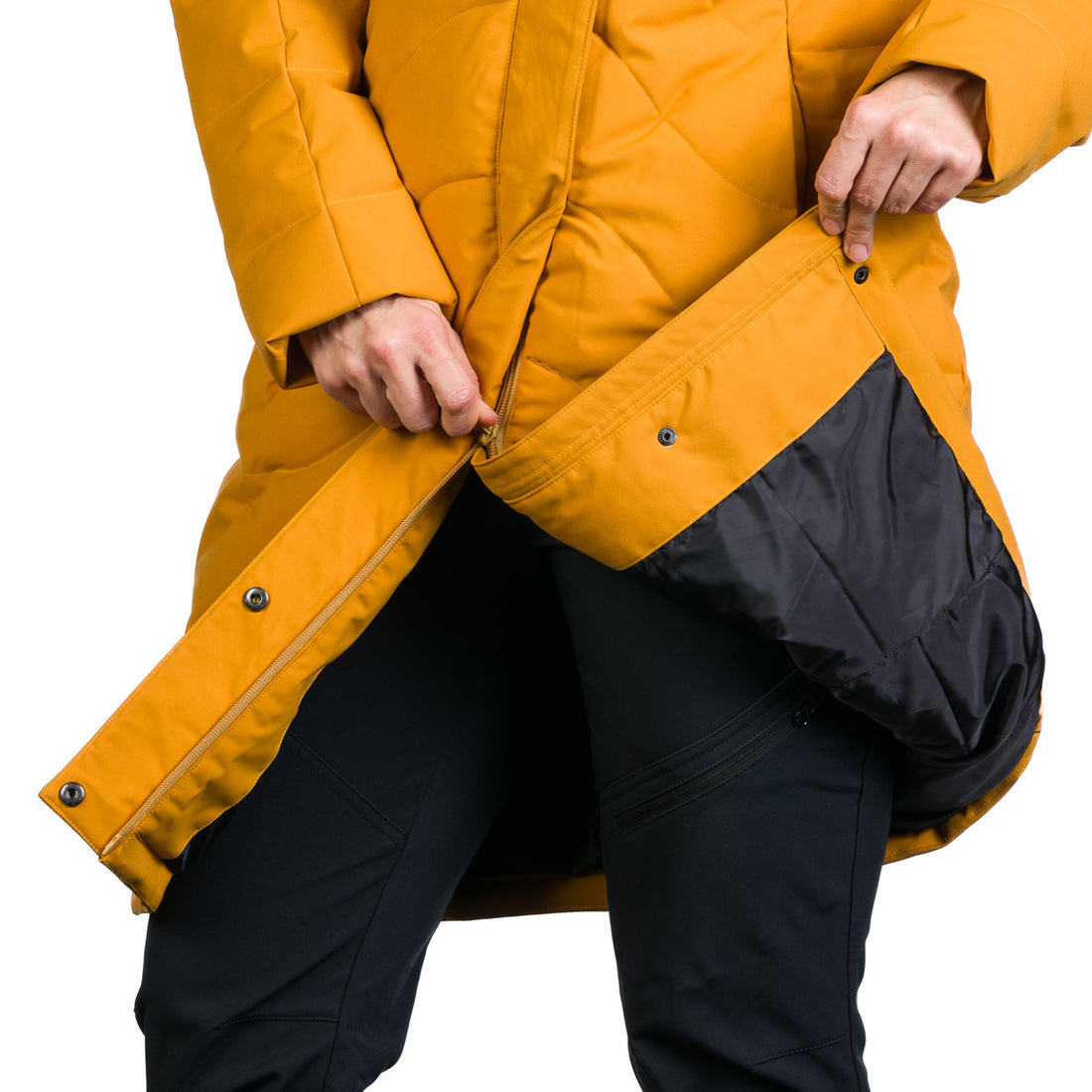 BU-6263SP women's insulated jacket long style ROBIN