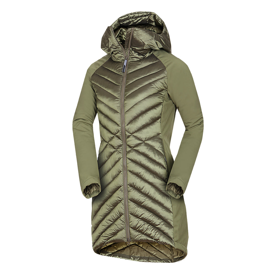 BU-6266SP women's trendy insulated jacket combined with softshell GINGER
