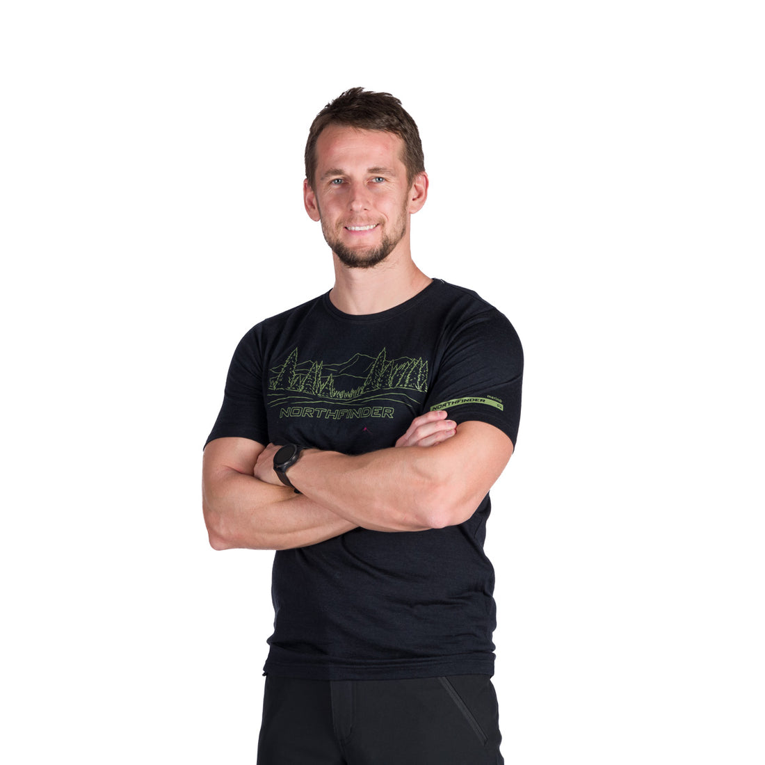 Men's outdoor merino t-shirt OLEK
