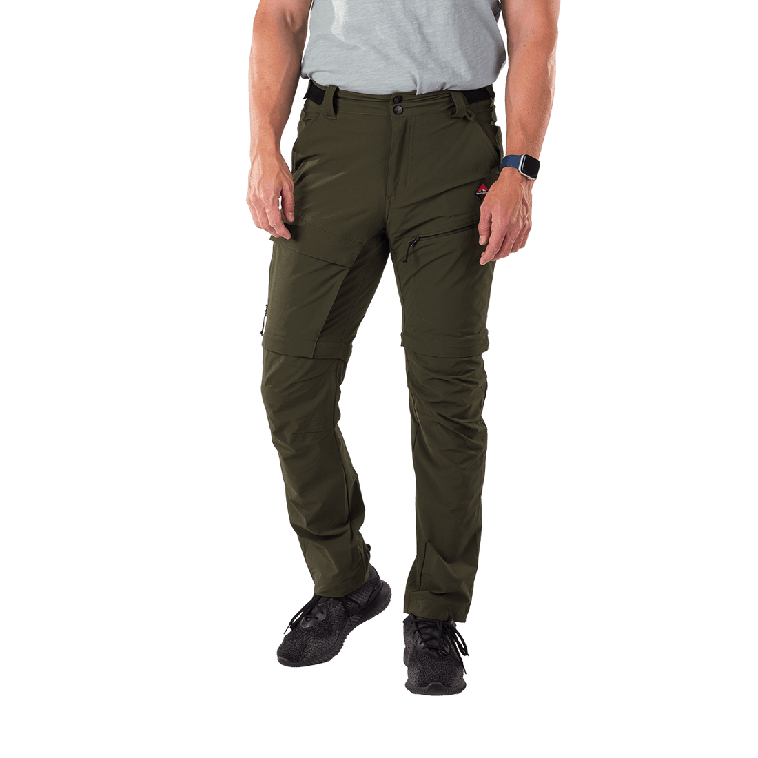 NO-5070OR men's trekking cargo 2 in 1 zip off stretch pants SOCRATES