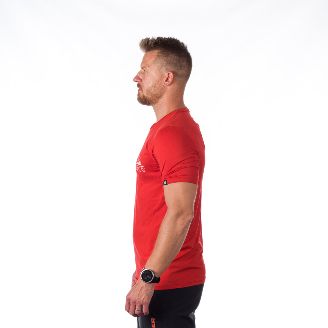 TR-3925OR men's active t-shirt with print from recycled fibers JOHNATHAN
