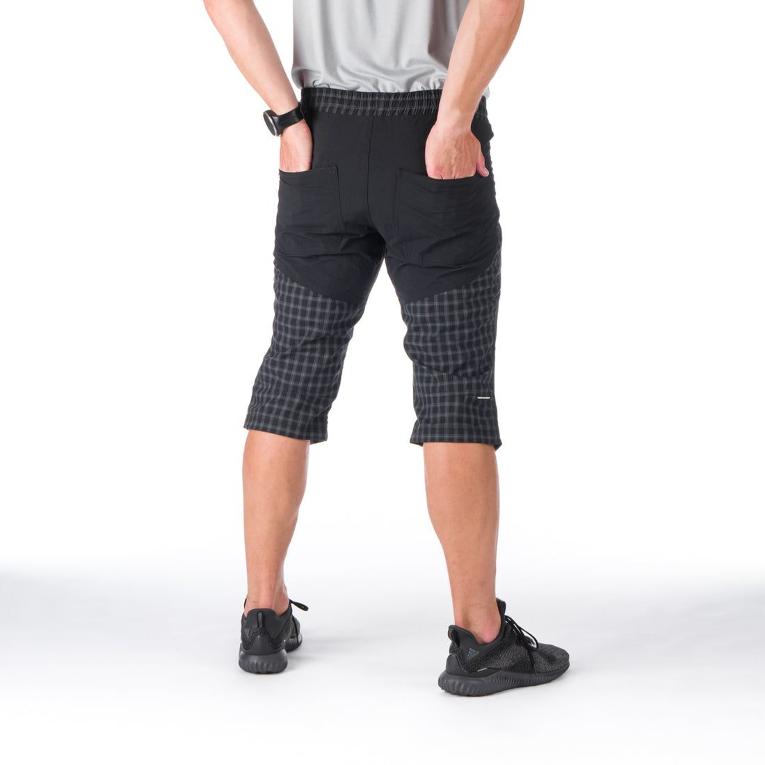 BE-3406OR men's outdoor comfort check 3/4 shorts JAIDEN