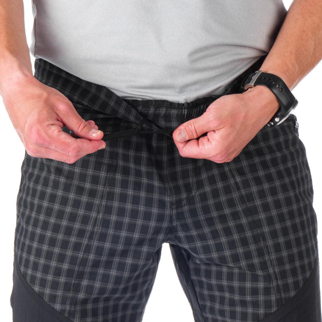 BE-3406OR men's outdoor comfort check 3/4 shorts JAIDEN