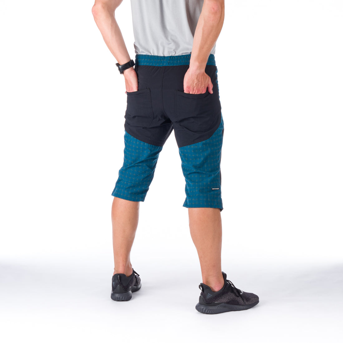 BE-3406OR men's outdoor comfort check 3/4 shorts JAIDEN