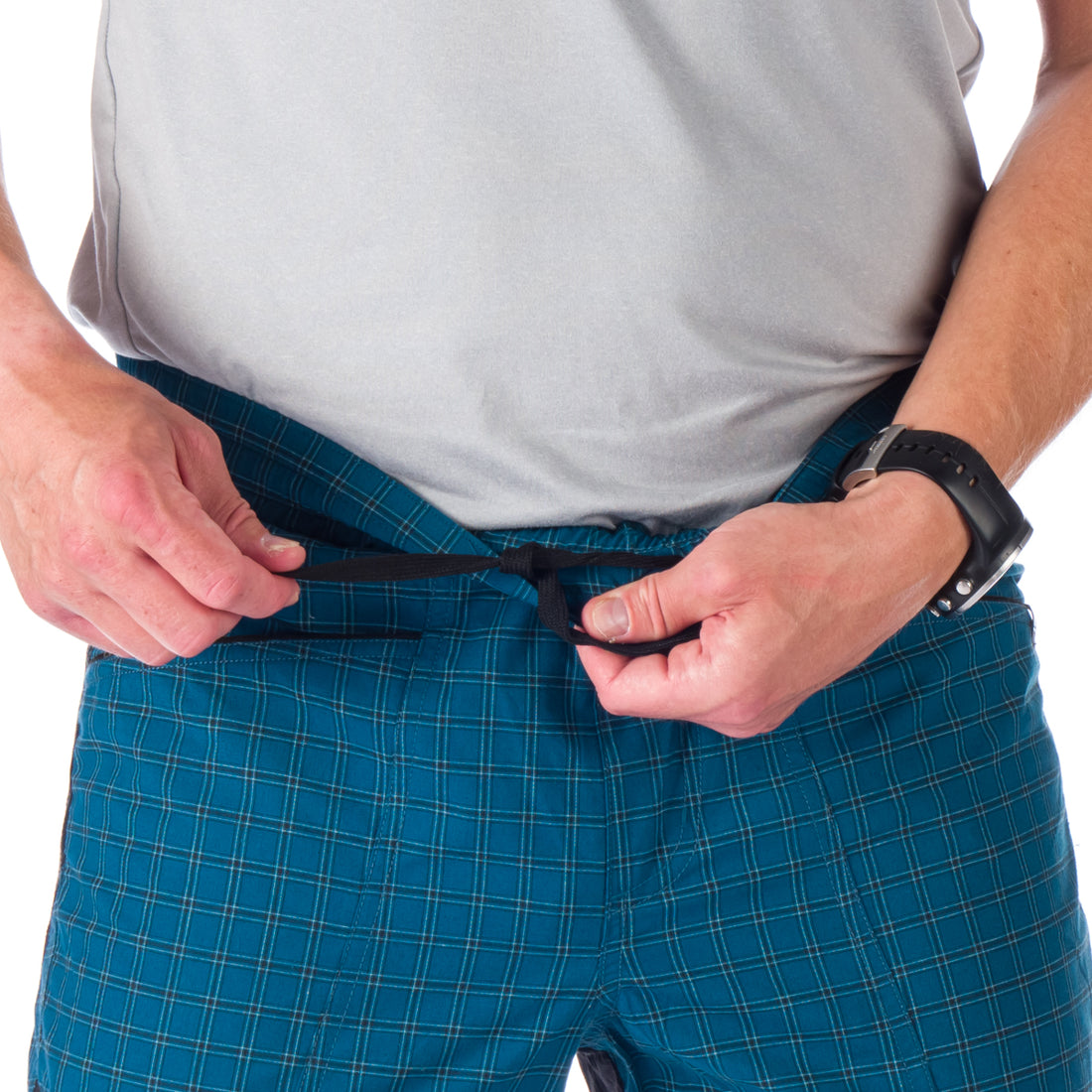 BE-3406OR men's outdoor comfort check 3/4 shorts JAIDEN