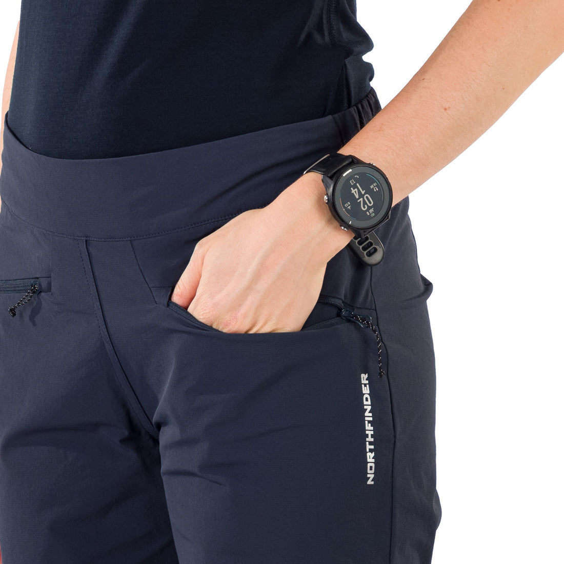 BE-4506OR women's trekking technical loose fit stretch shorts STACIE