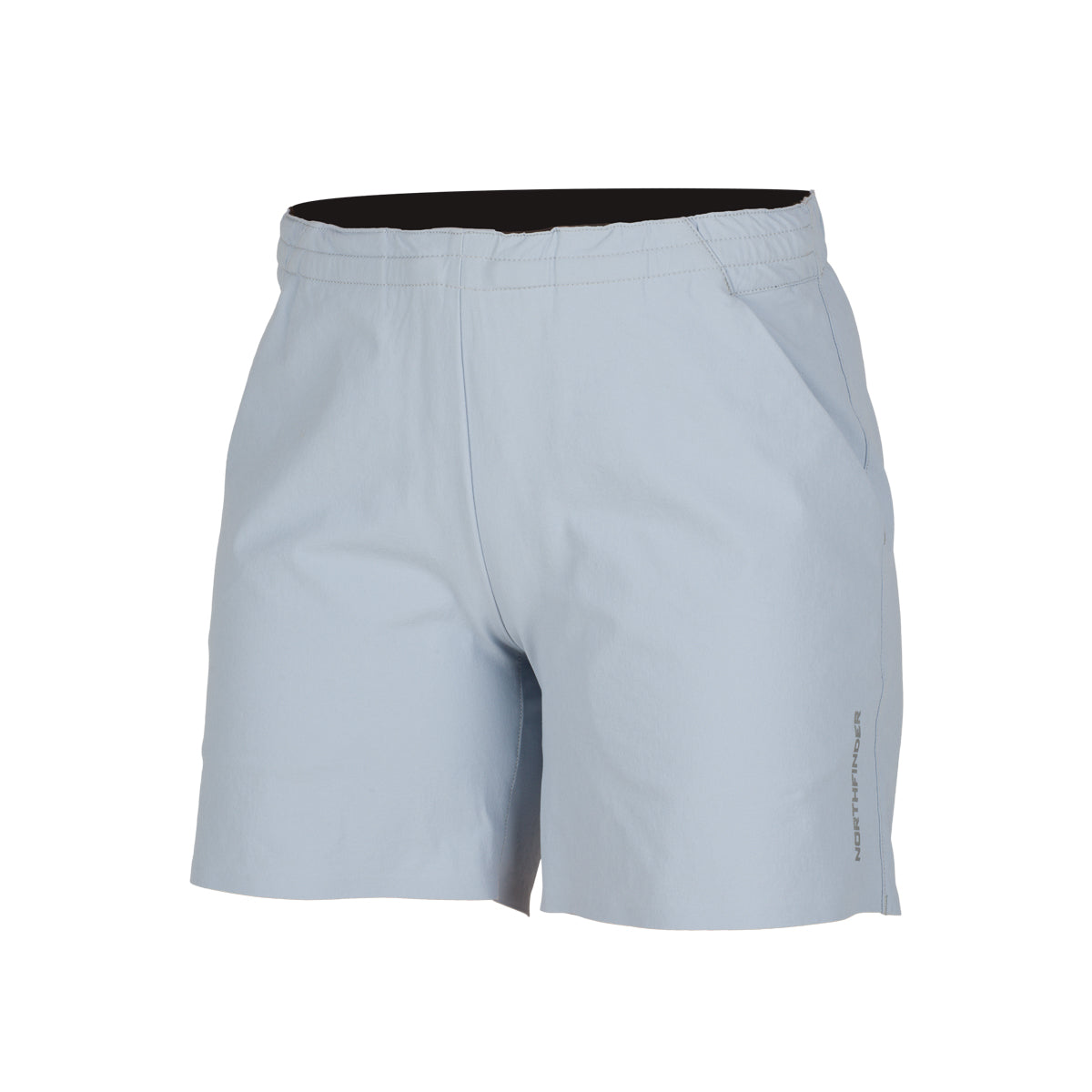 NORTHFINDER International Dámske turistické strečové loose fit šortky BOBBI - svetlomodrá / M