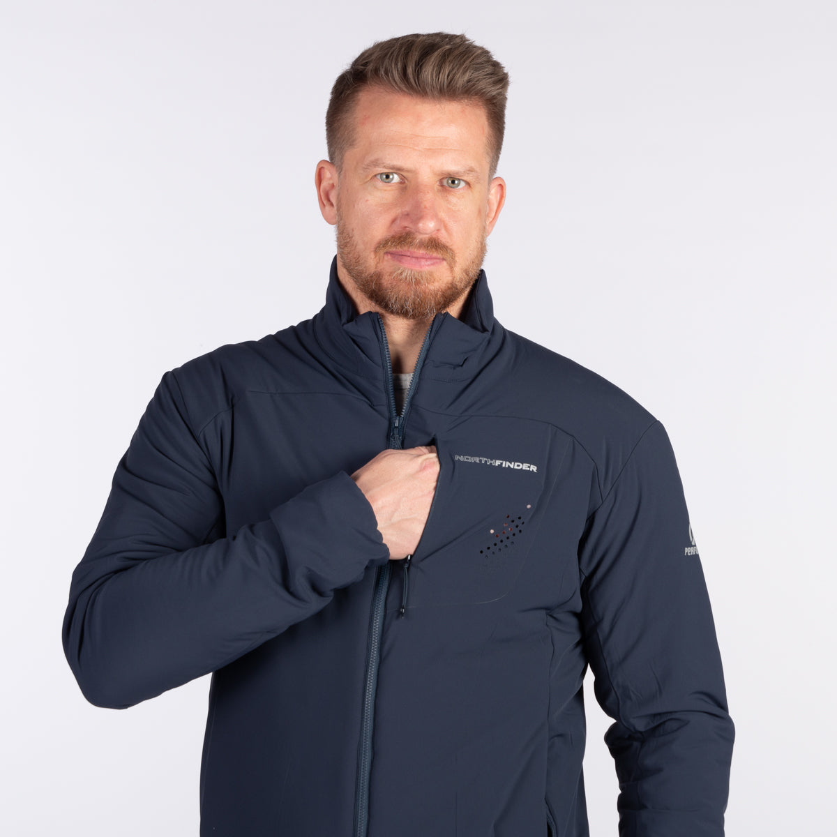 Northfinder Pánska bunda ľahká zatepľujúca Polartec® SMREK