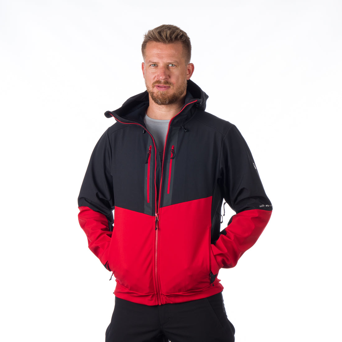 BU-5101OR men's outdoor hoody mountain softshell 3L jacket GRAYSON 