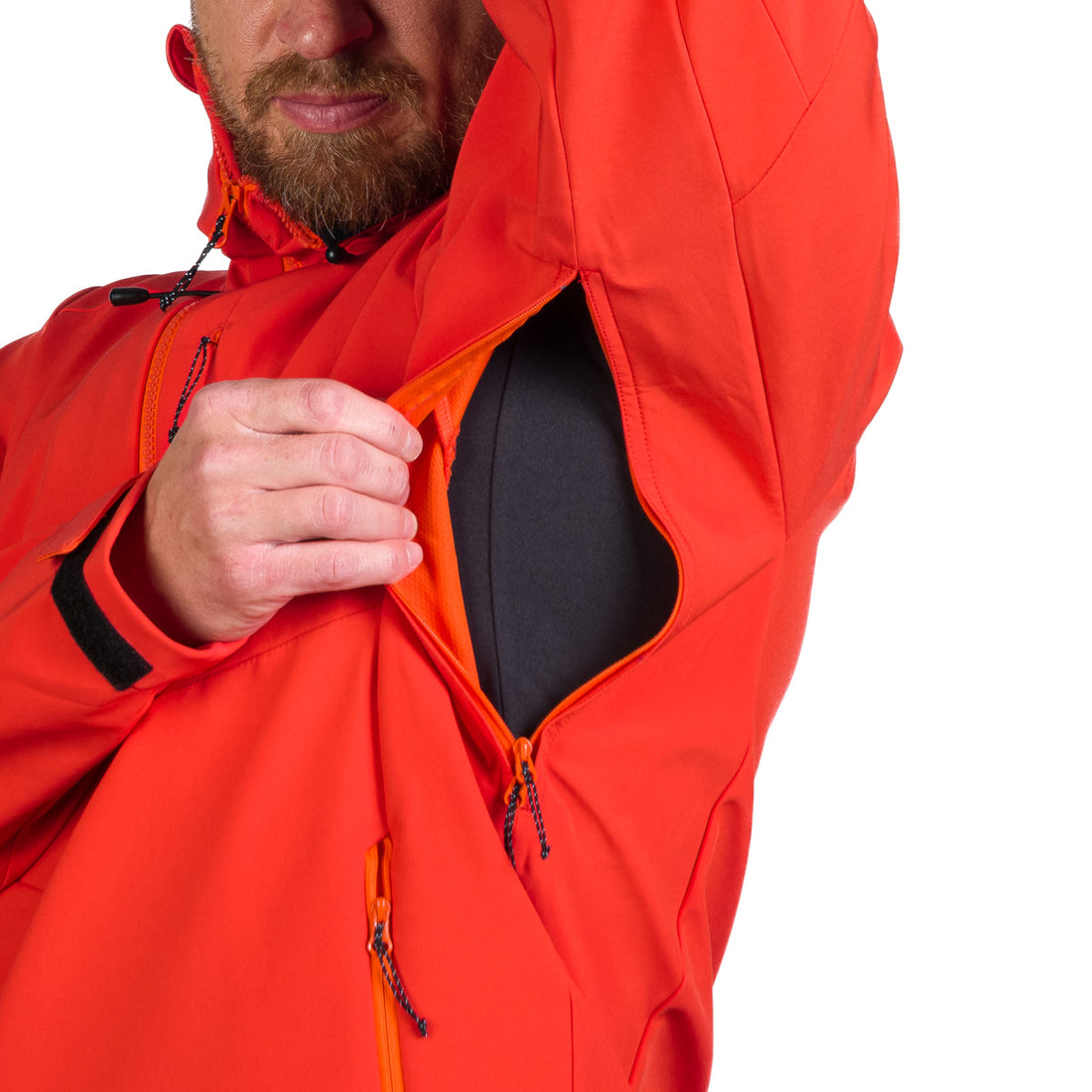 BU-5181OR men's outdoor hoody mountain softshell 3L jacket MONTE