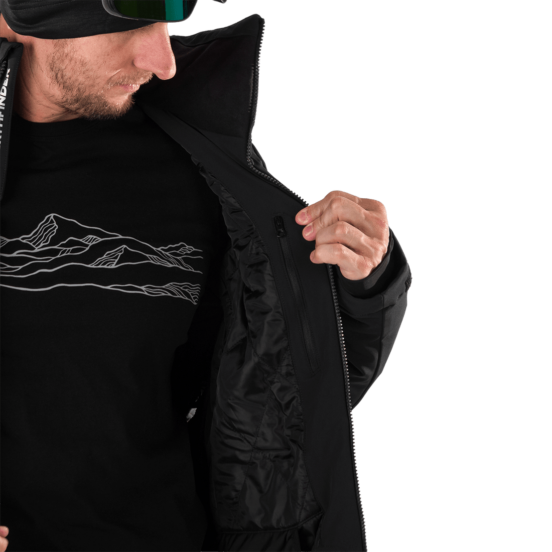 BU-5236SNW men's ski insulated softshell jacket 3L NED