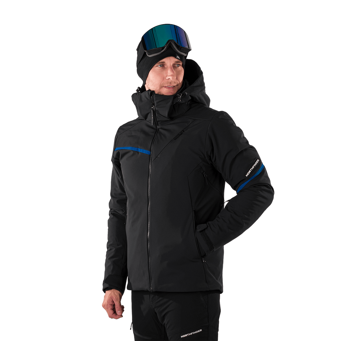 BU-5236SNW men's ski insulated softshell jacket 3L NED