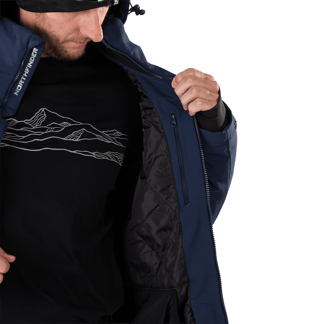 BU-5236SNW men's ski insulated softshell jacket 3L NED