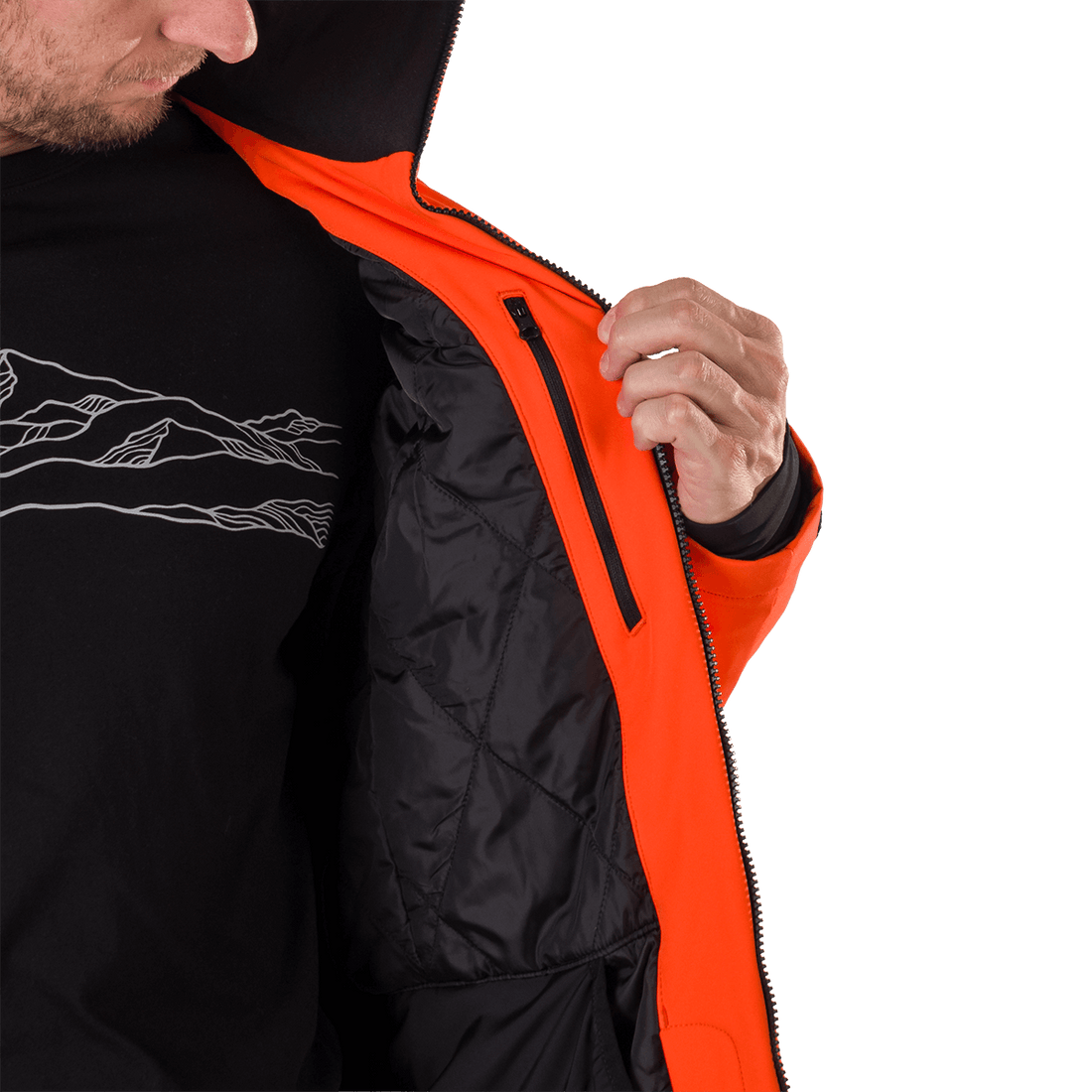 BU-5236SNW men's ski insulated softshell jacket 3L NED
