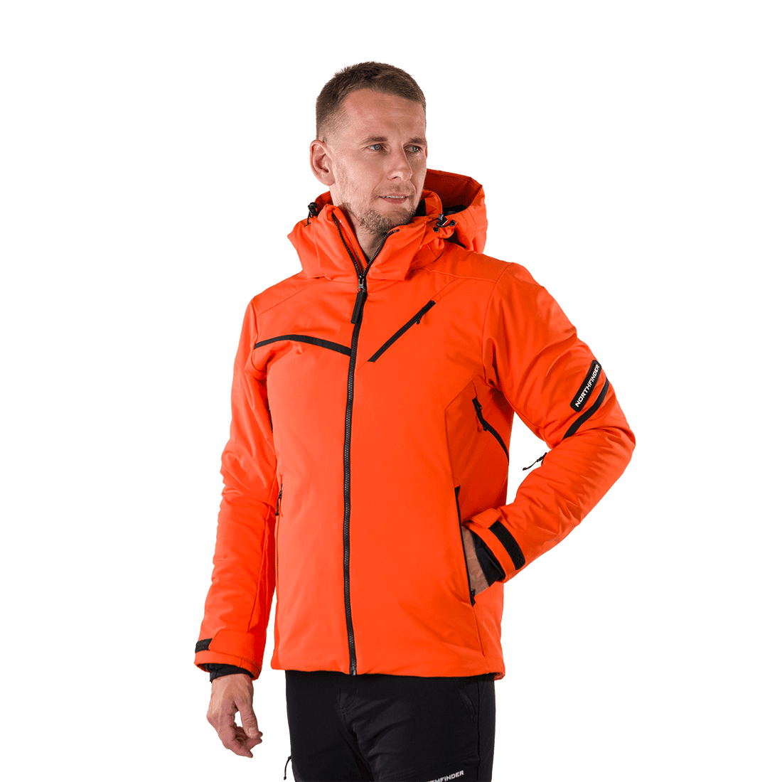 BU-5236SNW men's ski insulated softshell jacket 3L NED