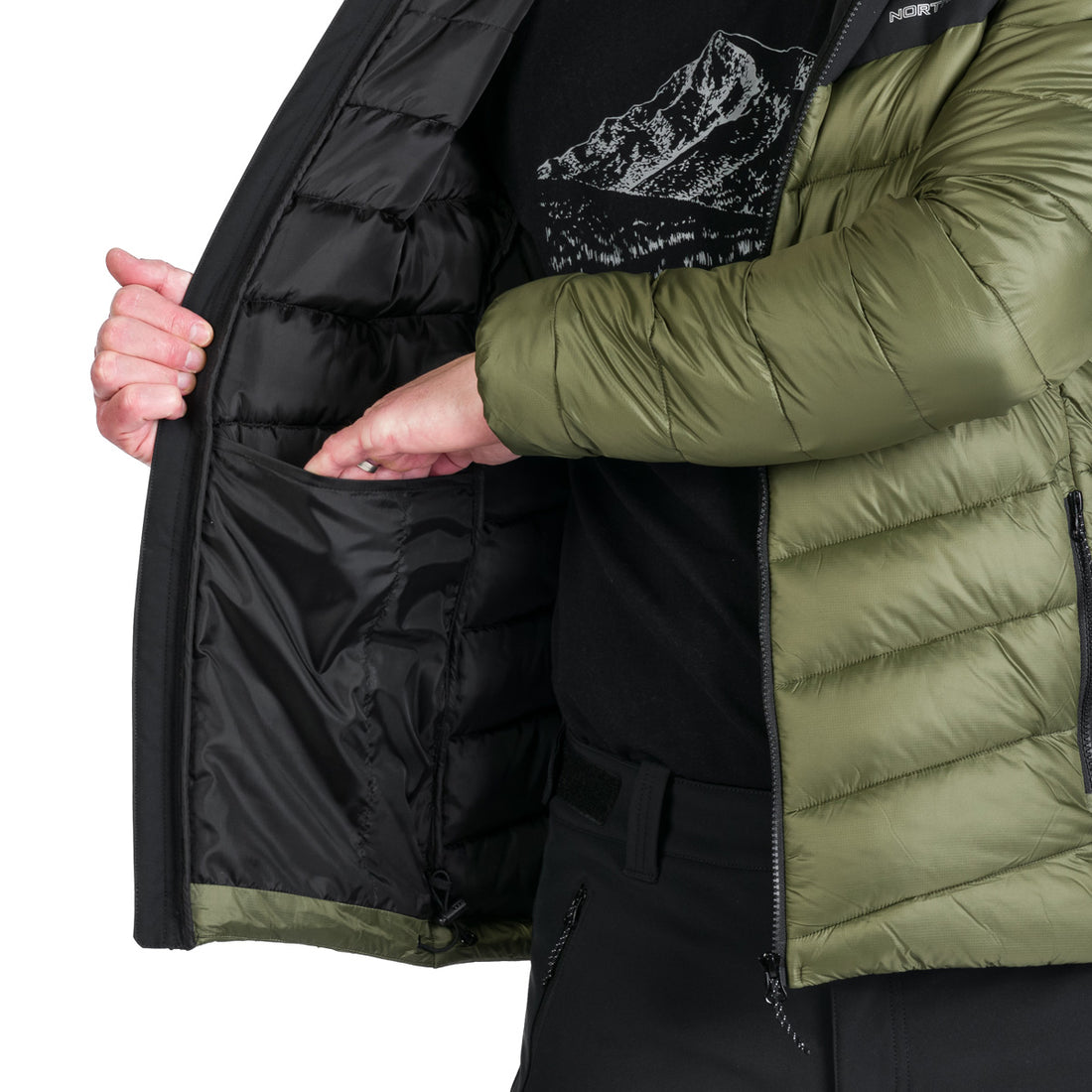BU-5242OR men's outdoor insulated jacket FEDERICO