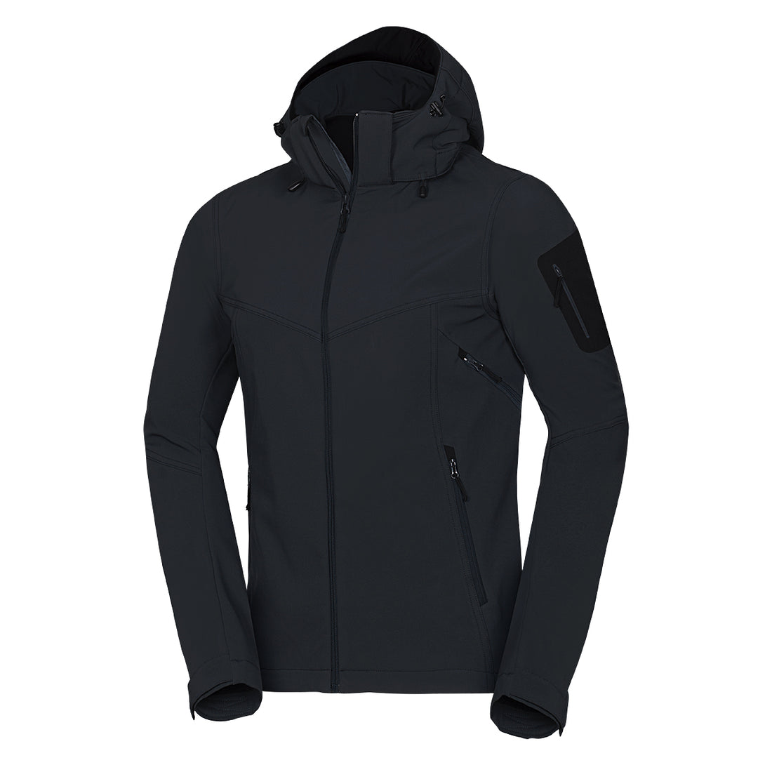 BU-5245OR men's travel softshell hood off jacket 3L GIULIO