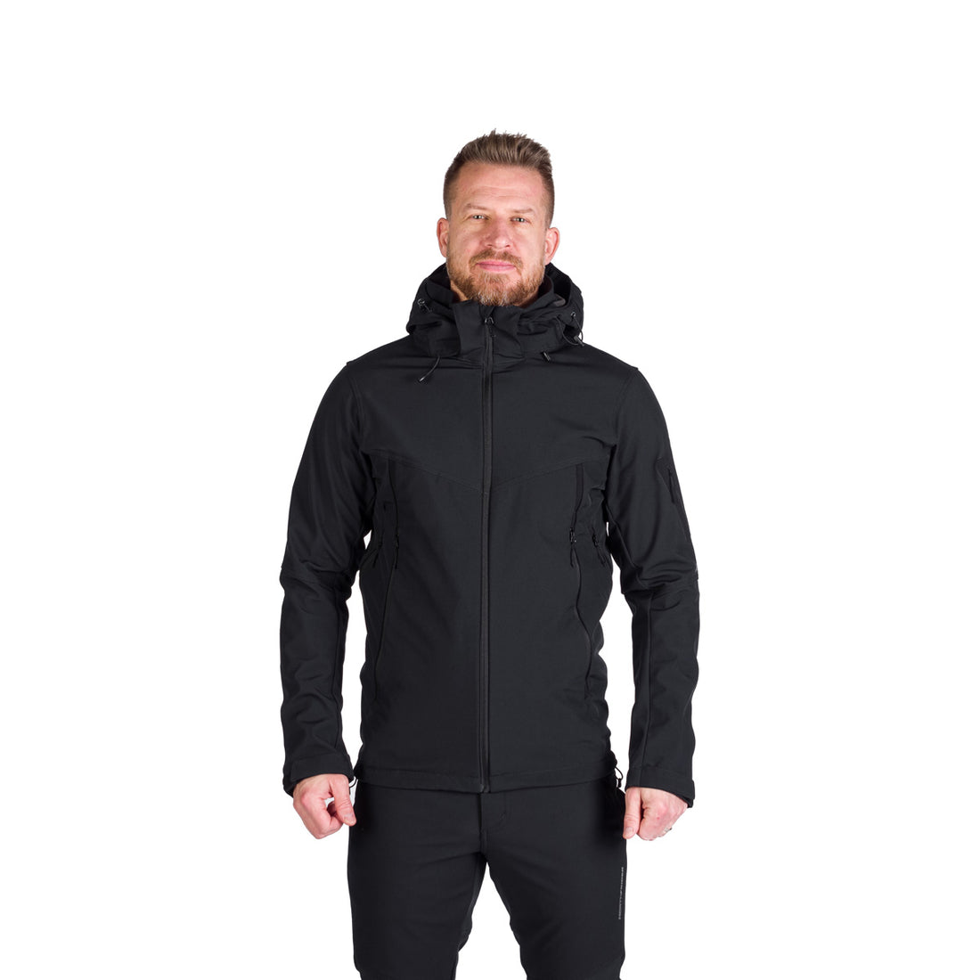 BU-5245OR men's travel softshell hood off jacket 3L GIULIO
