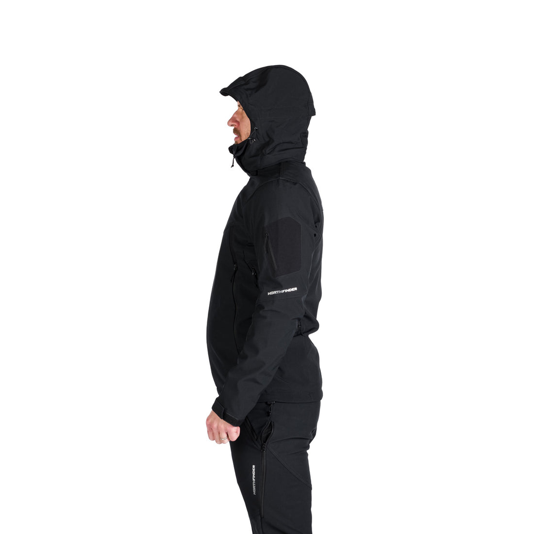 BU-5245OR men's travel softshell hood off jacket 3L GIULIO