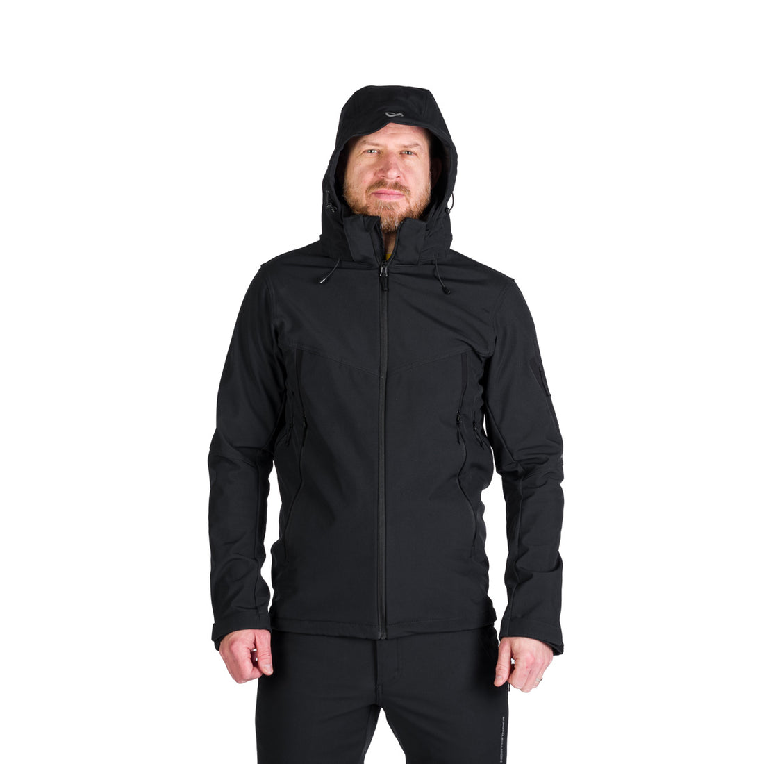BU-5245OR men's travel softshell hood off jacket 3L GIULIO