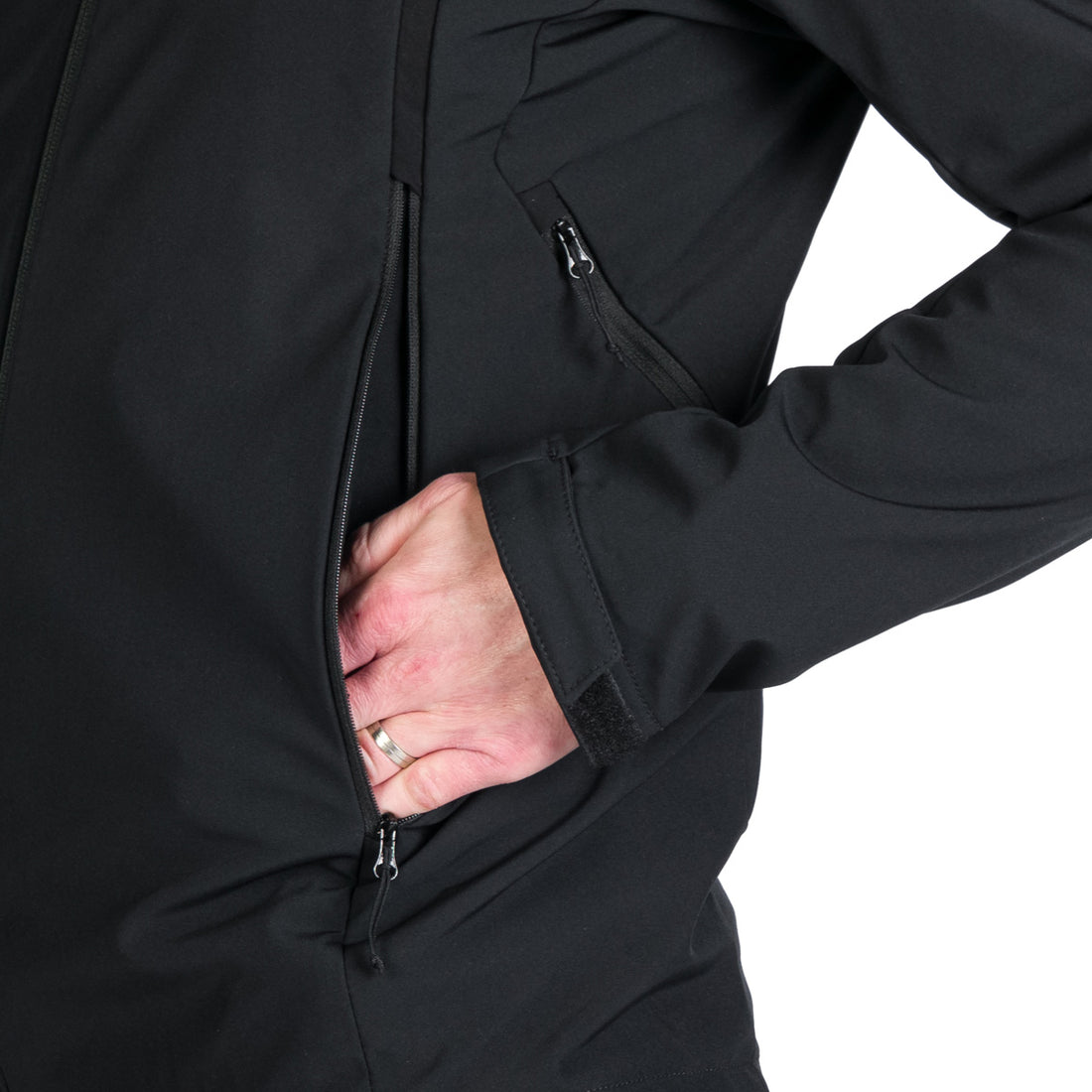 BU-5245OR men's travel softshell hood off jacket 3L GIULIO