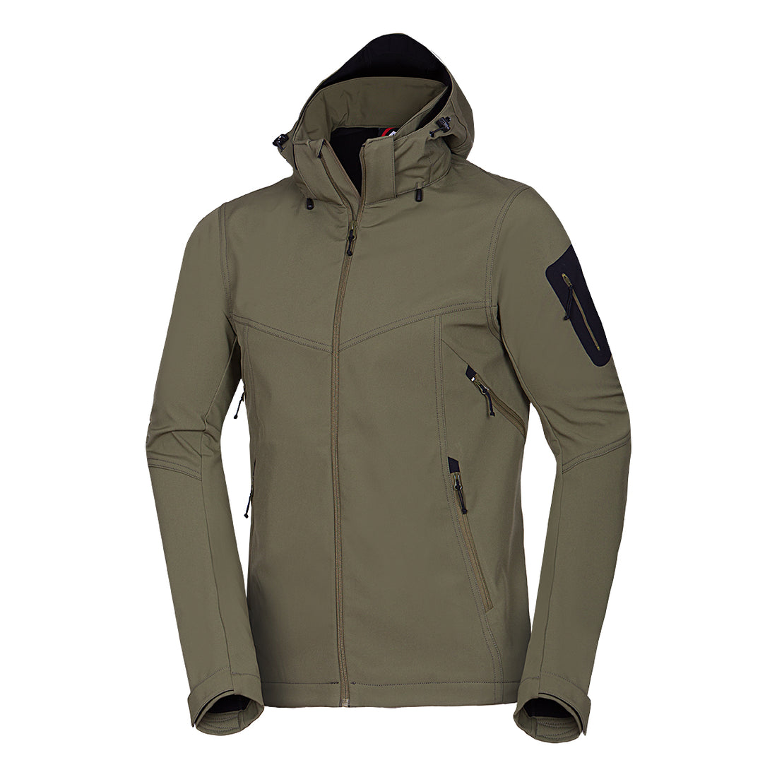BU-5245OR men's travel softshell hood off jacket 3L GIULIO