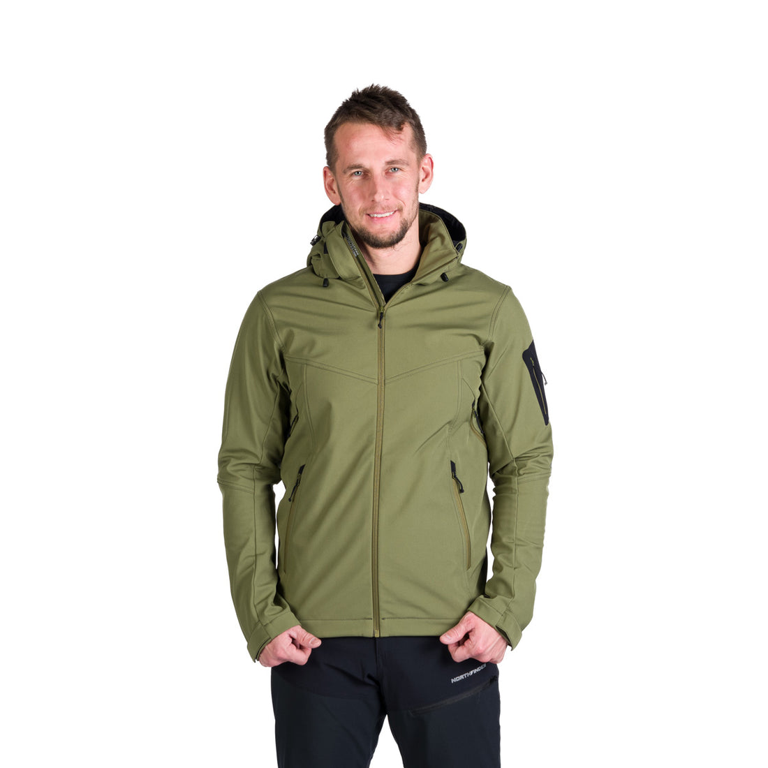BU-5245OR men's travel softshell hood off jacket 3L GIULIO