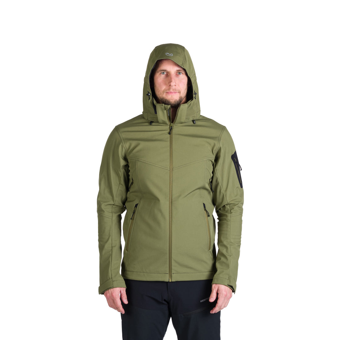 BU-5245OR men's travel softshell hood off jacket 3L GIULIO