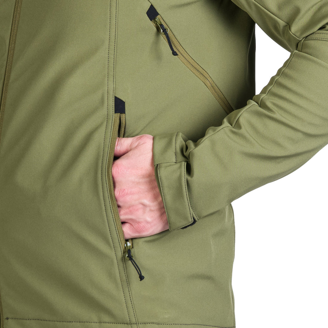 BU-5245OR men's travel softshell hood off jacket 3L GIULIO