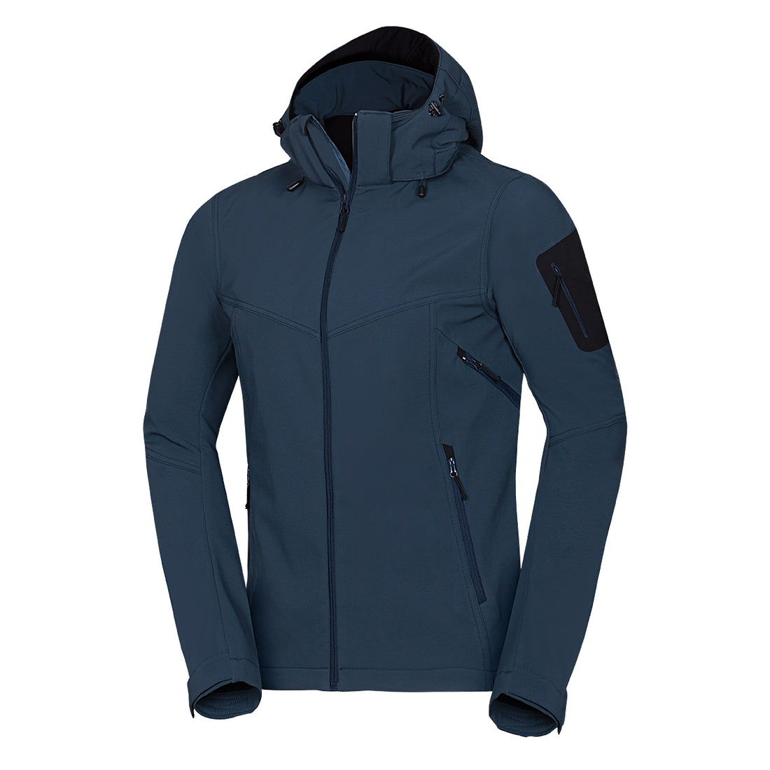 BU-5245OR men's travel softshell hood off jacket 3L GIULIO