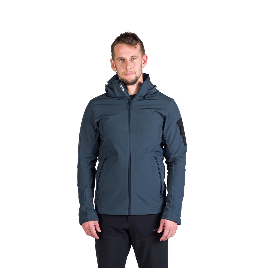 BU-5245OR men's travel softshell hood off jacket 3L GIULIO