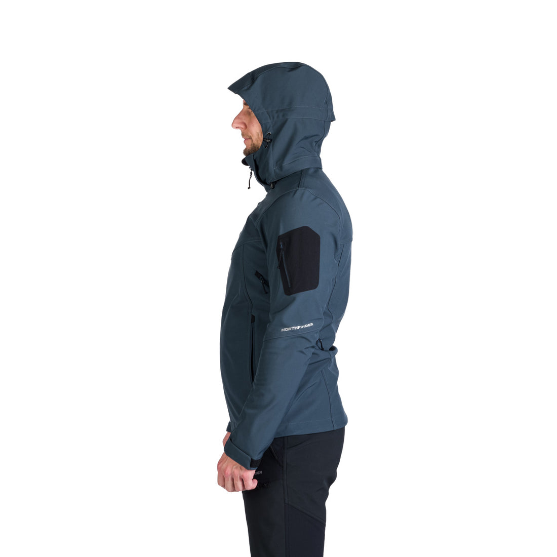 BU-5245OR men's travel softshell hood off jacket 3L GIULIO