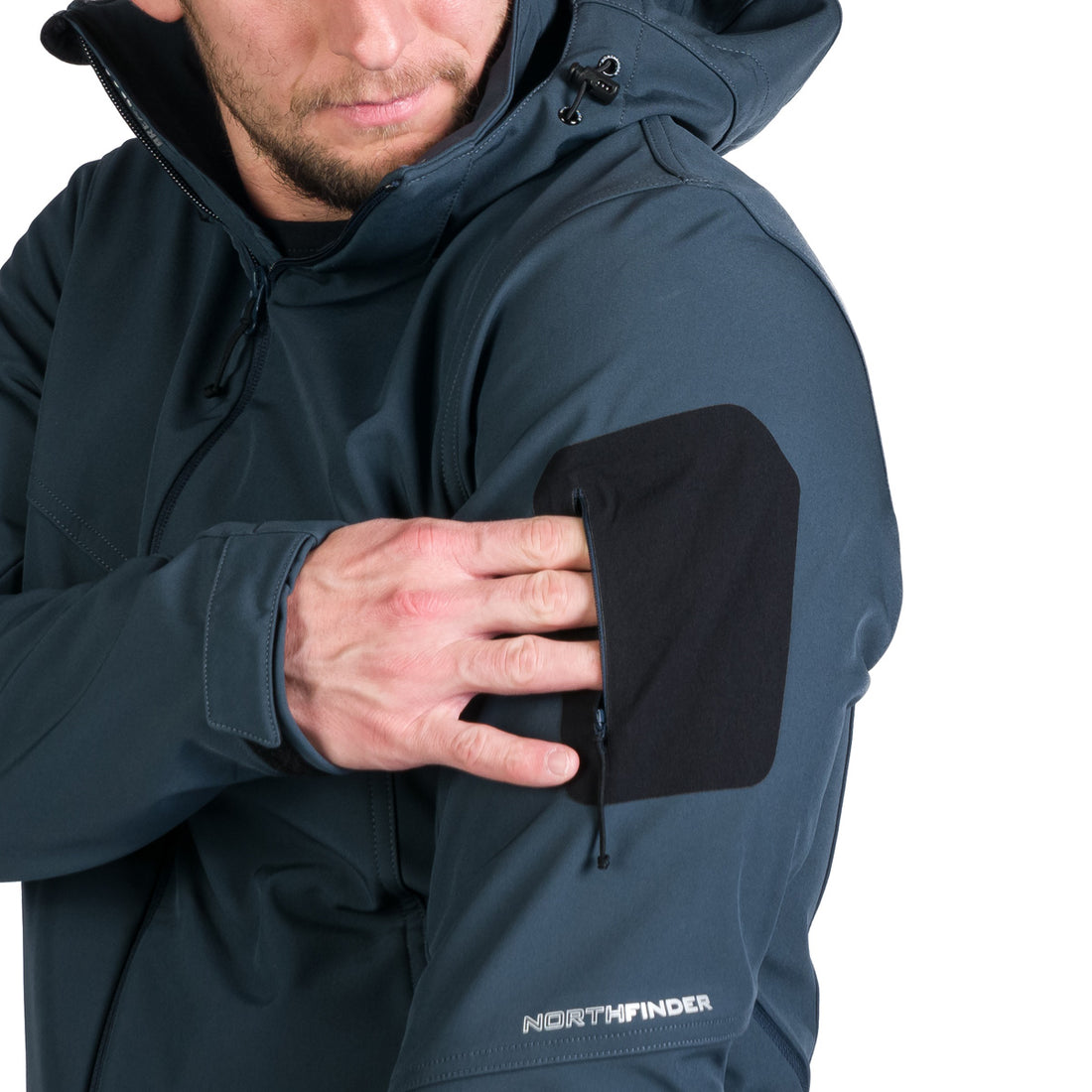 BU-5245OR men's travel softshell hood off jacket 3L GIULIO