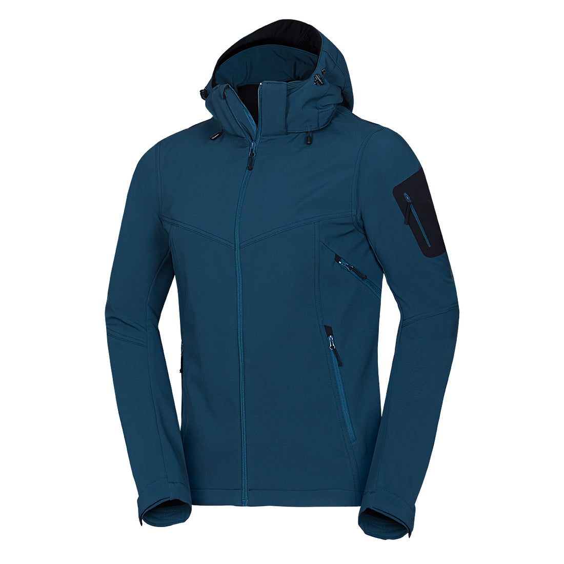 BU-5245OR men's travel softshell hood off jacket 3L GIULIO