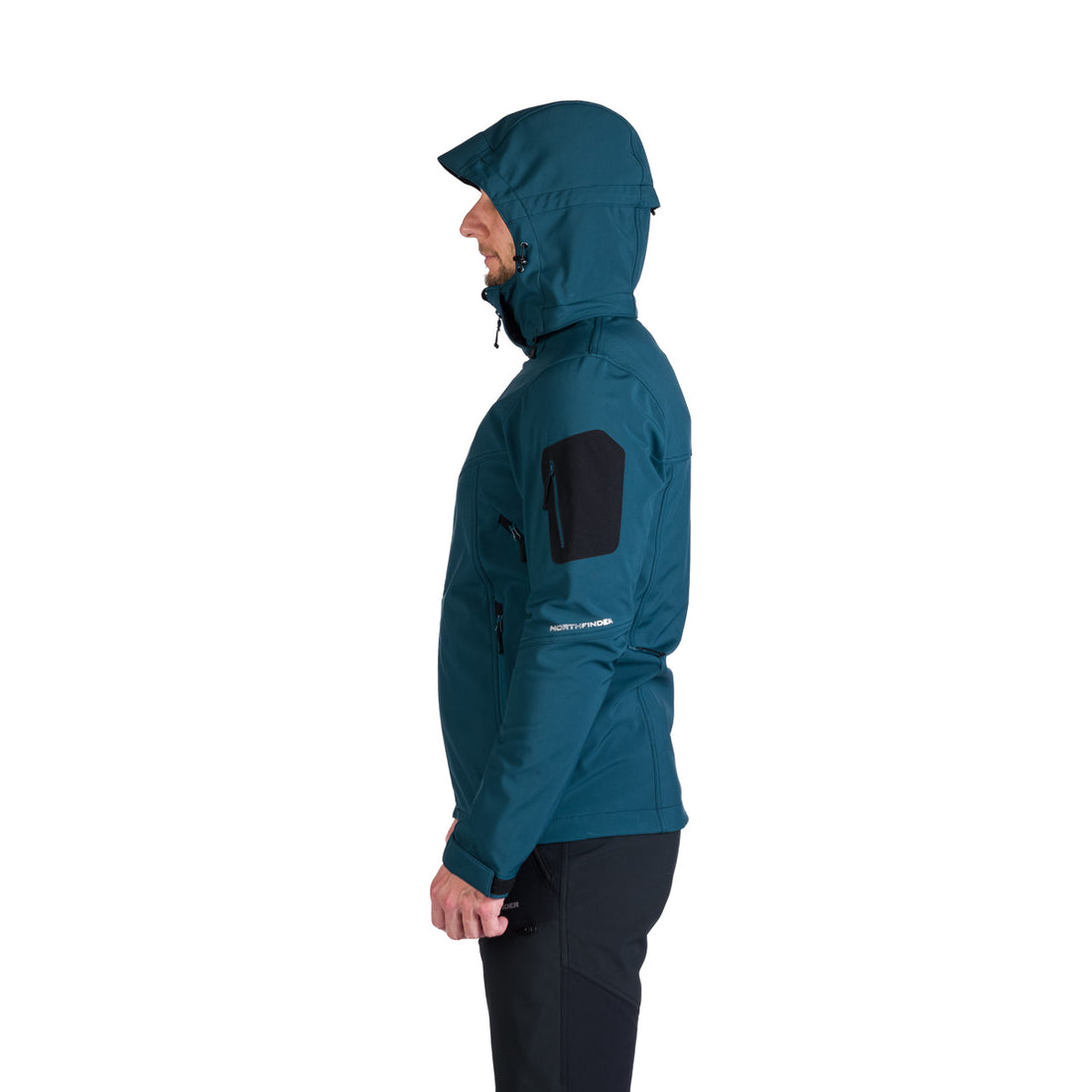 BU-5245OR men's travel softshell hood off jacket 3L GIULIO
