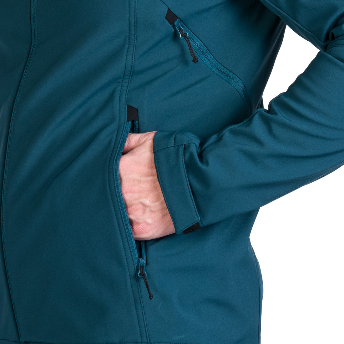 BU-5245OR men's travel softshell hood off jacket 3L GIULIO