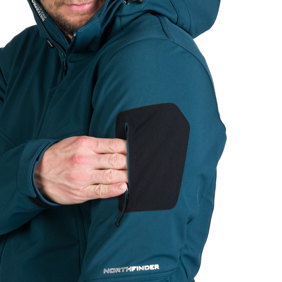 BU-5245OR men's travel softshell hood off jacket 3L GIULIO