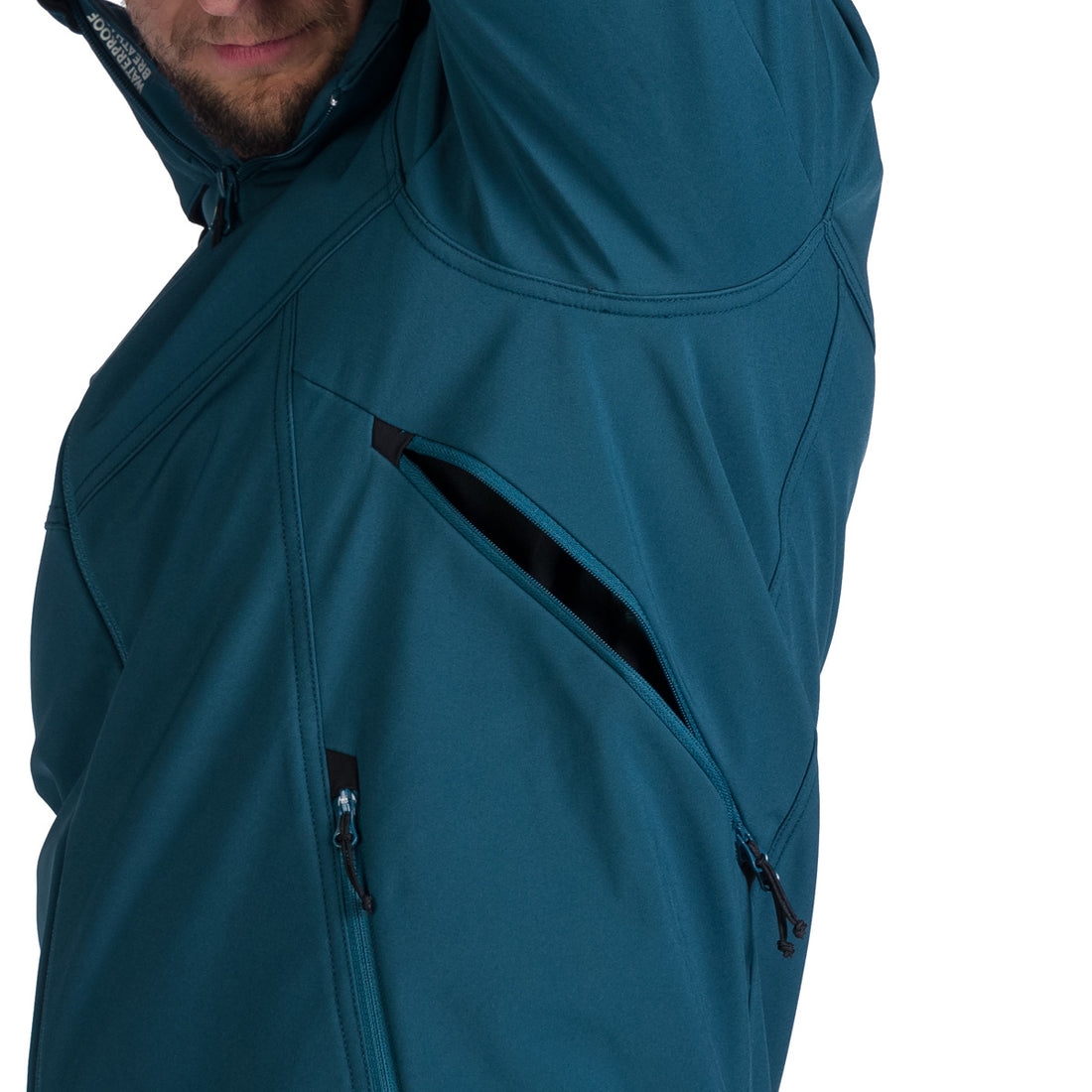 BU-5245OR men's travel softshell hood off jacket 3L GIULIO