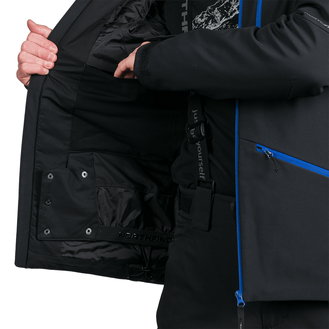BU-5263SNW men's ski softshell insulated jacket ALPHONSE