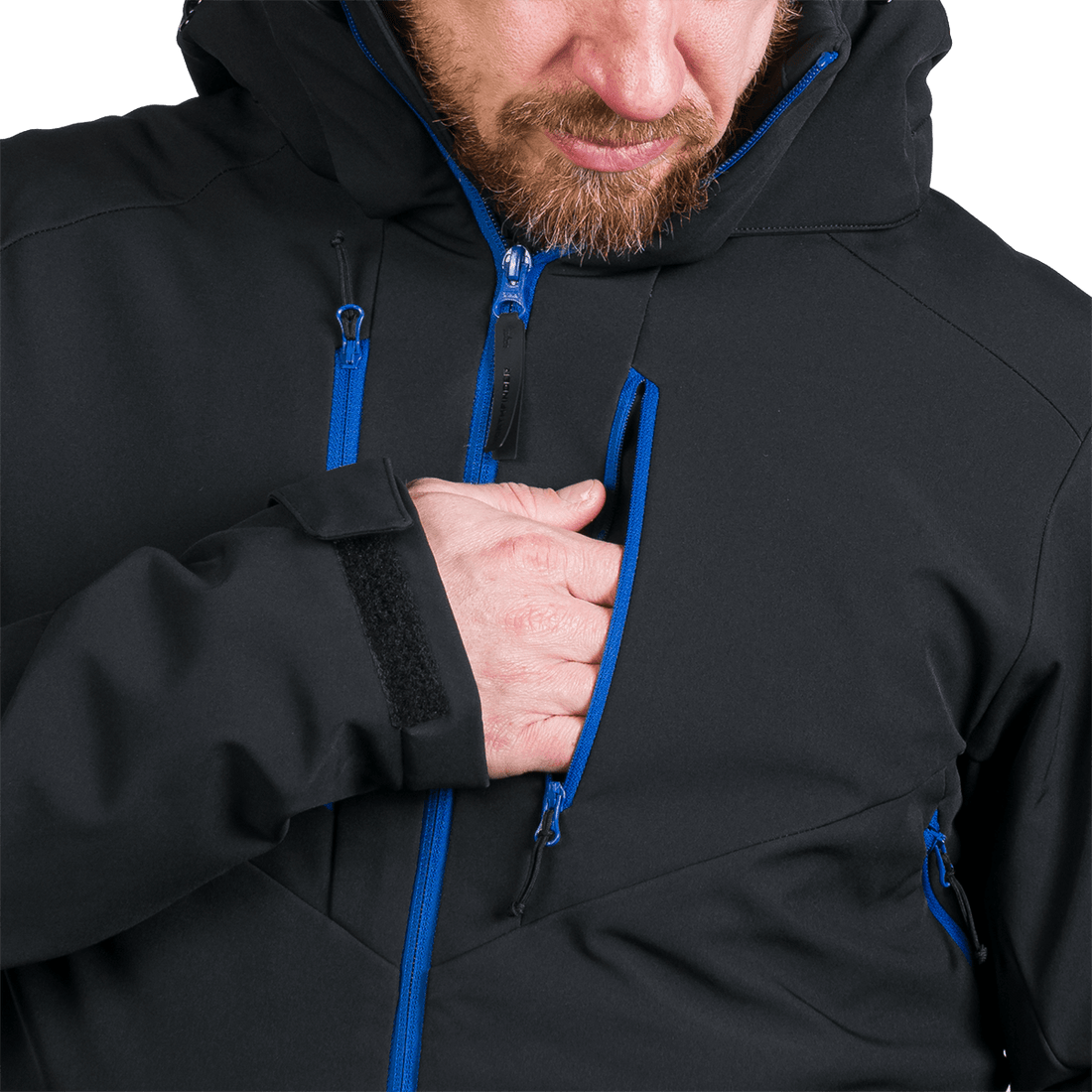 BU-5263SNW men's ski softshell insulated jacket ALPHONSE
