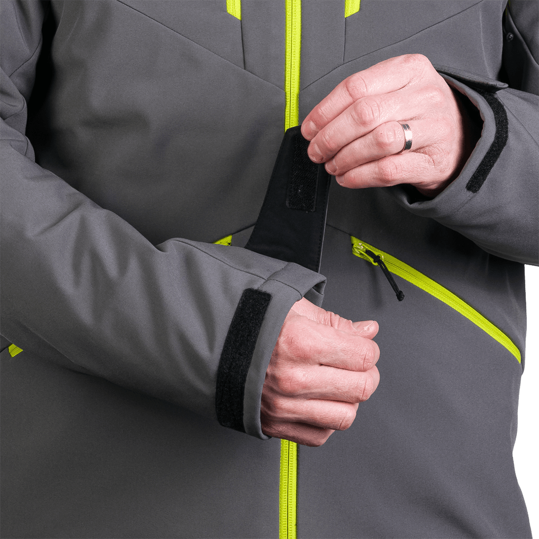 BU-5263SNW men's ski softshell insulated jacket ALPHONSE