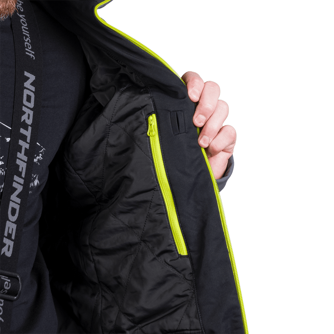BU-5263SNW men's ski softshell insulated jacket ALPHONSE