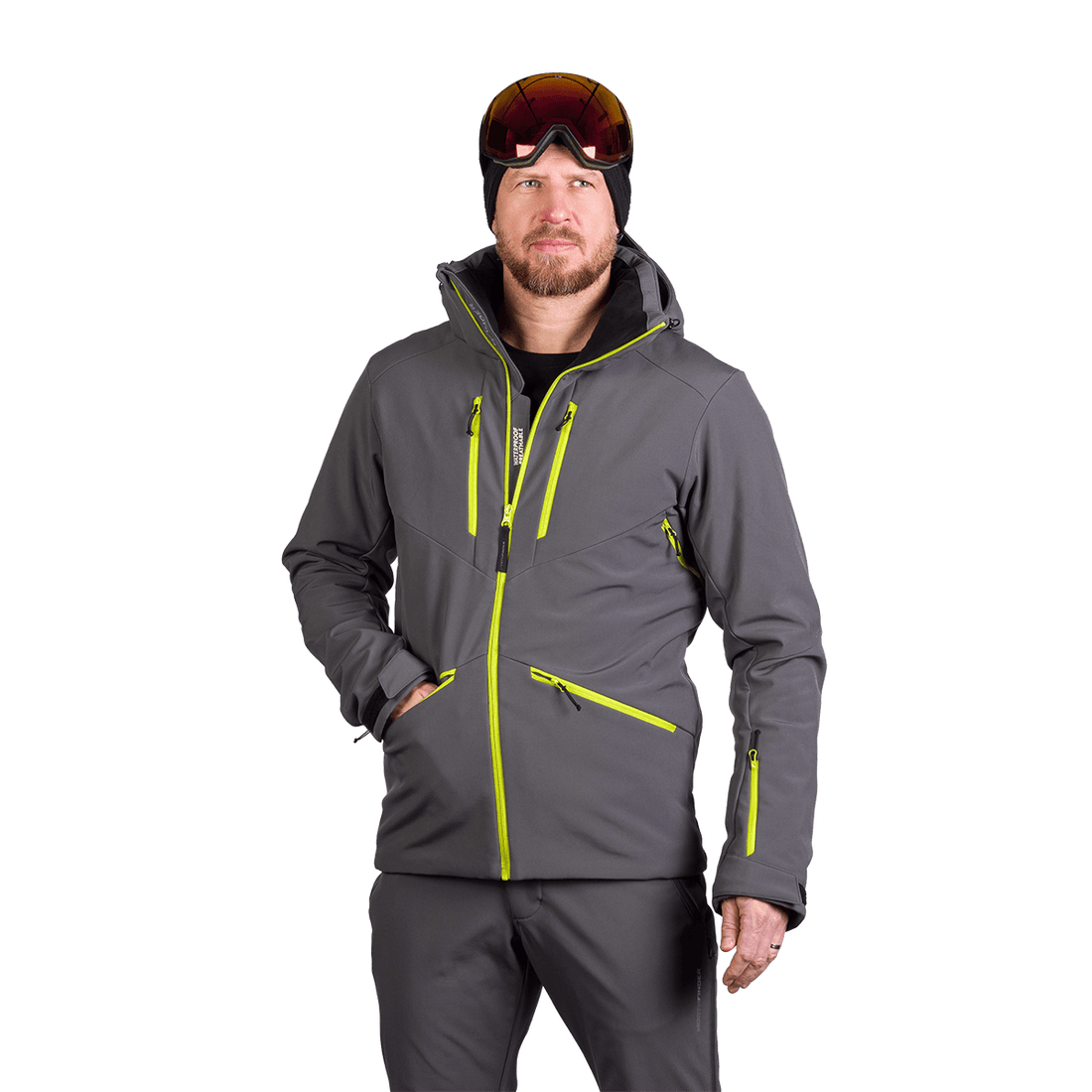 BU-5263SNW men's ski softshell insulated jacket ALPHONSE