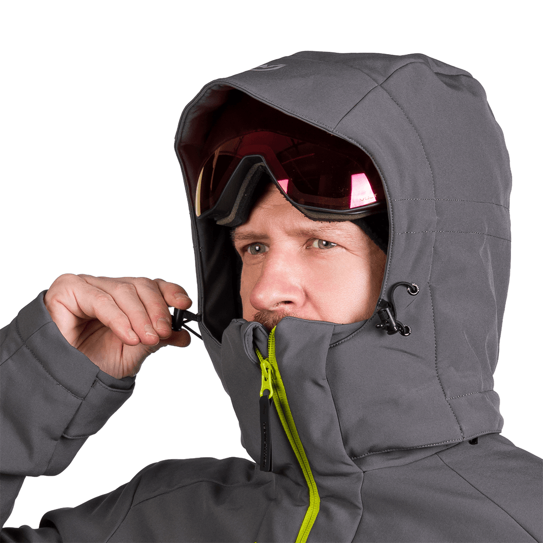 BU-5263SNW men's ski softshell insulated jacket ALPHONSE