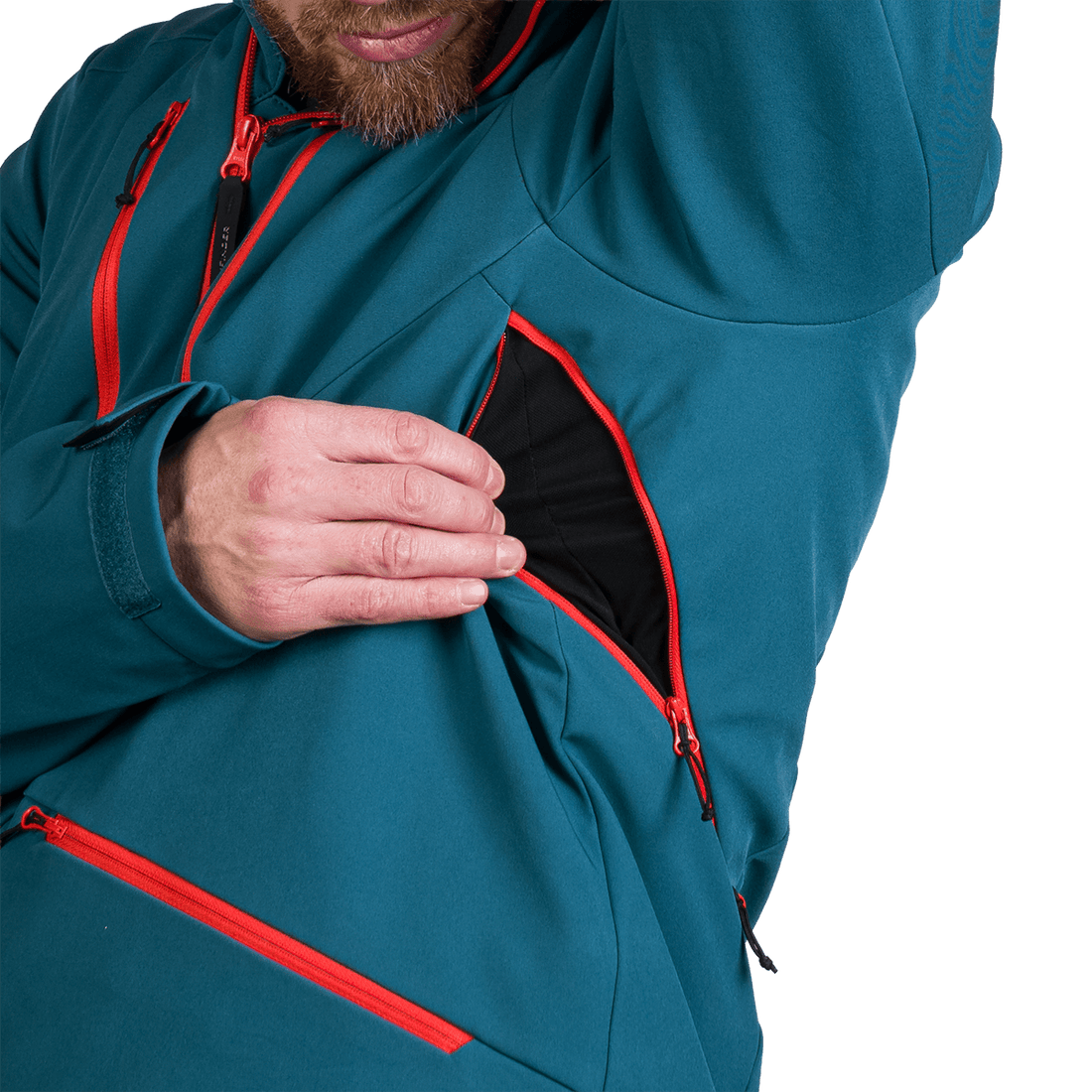 BU-5263SNW men's ski softshell insulated jacket ALPHONSE